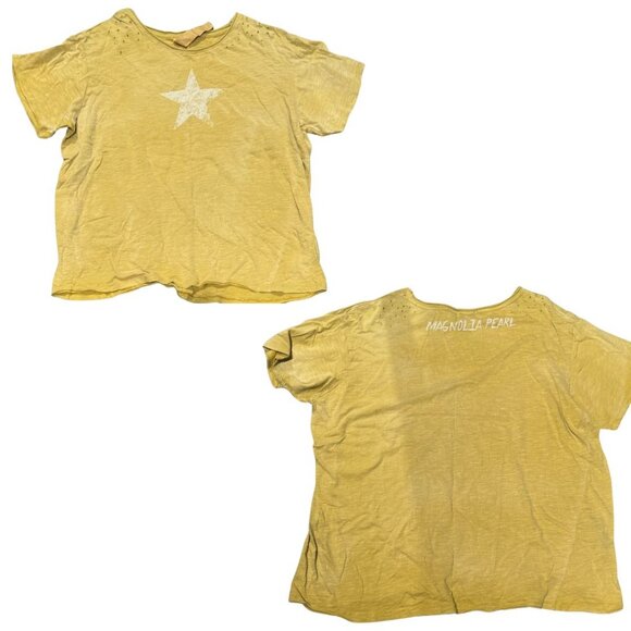 Cotton Jersey Joseph Star Tee in Marigold - Picture 1 of 1